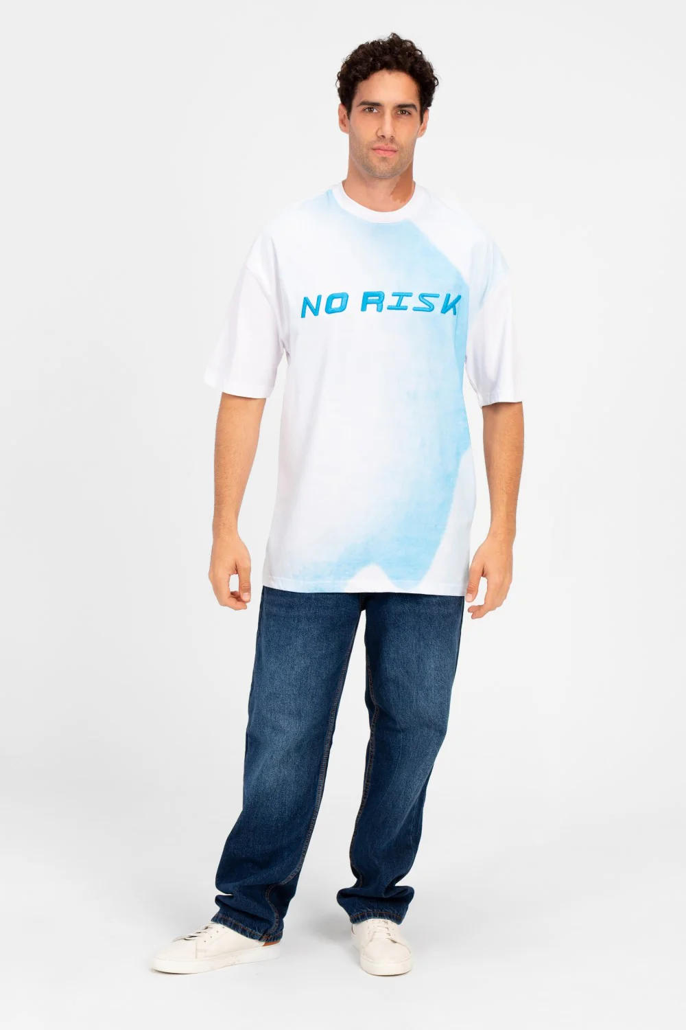 Men's Oversize Printed Round Neck T-Shirt - Image 8
