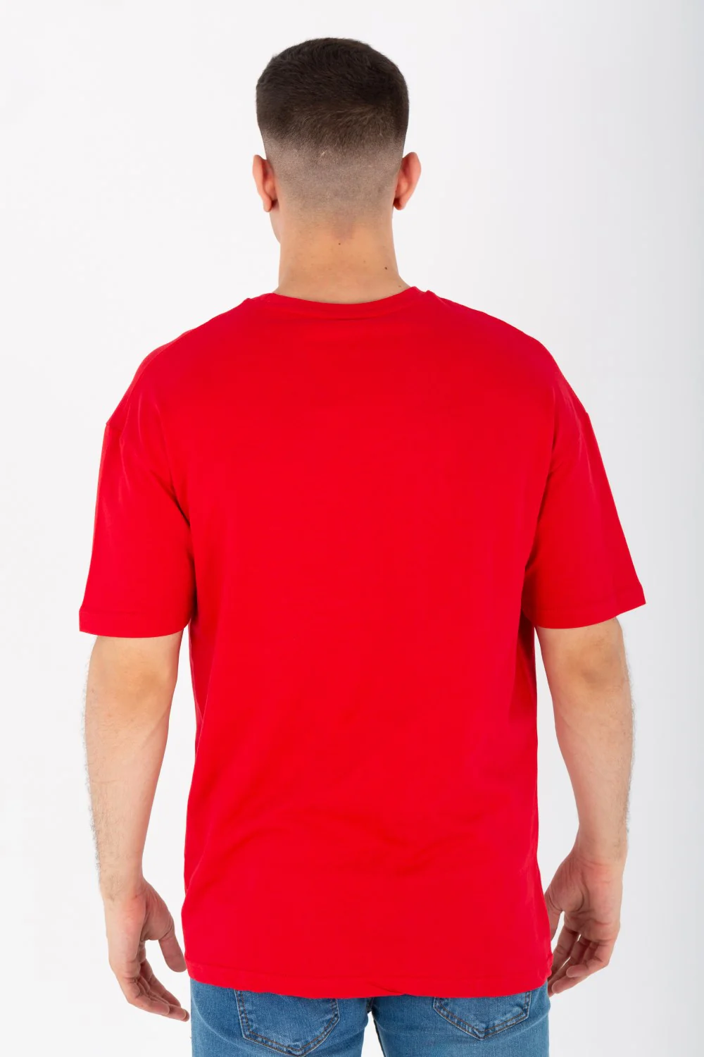 Men's Oversize Printed T-shirt With A Round Neck And Summer Melton Material - Image 14