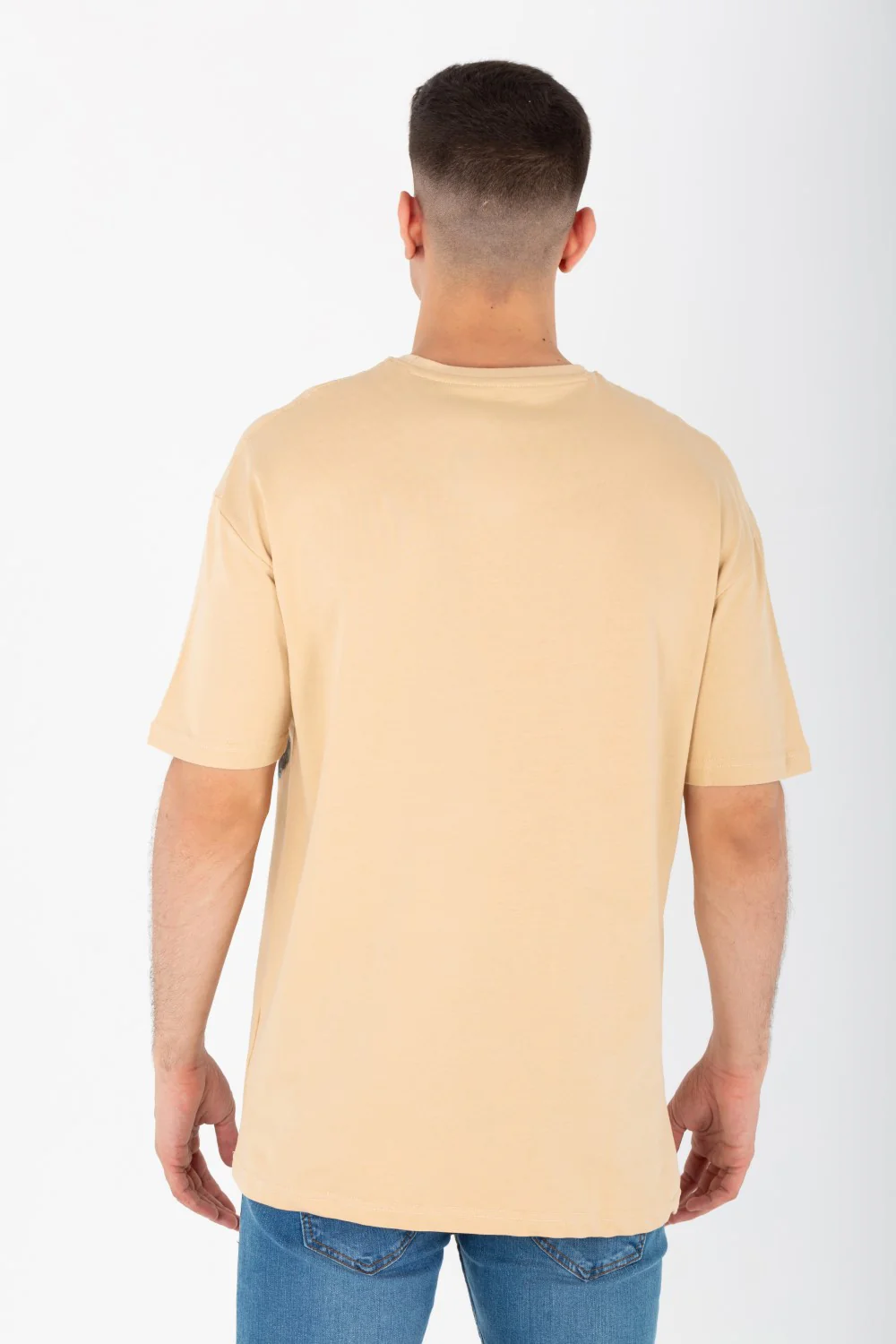 Men's Oversize Printed T-shirt With A Round Neck And Summer Melton Material - Image 2