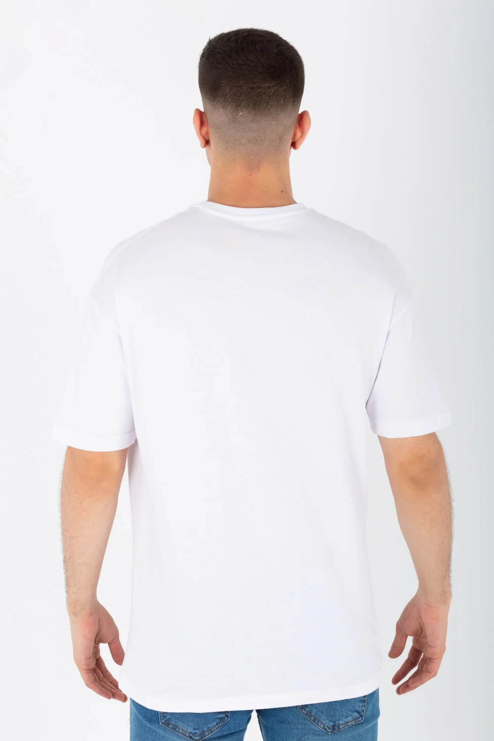 Men's Oversize Printed T-shirt With A Round Neck And Summer Melton Material - Image 20