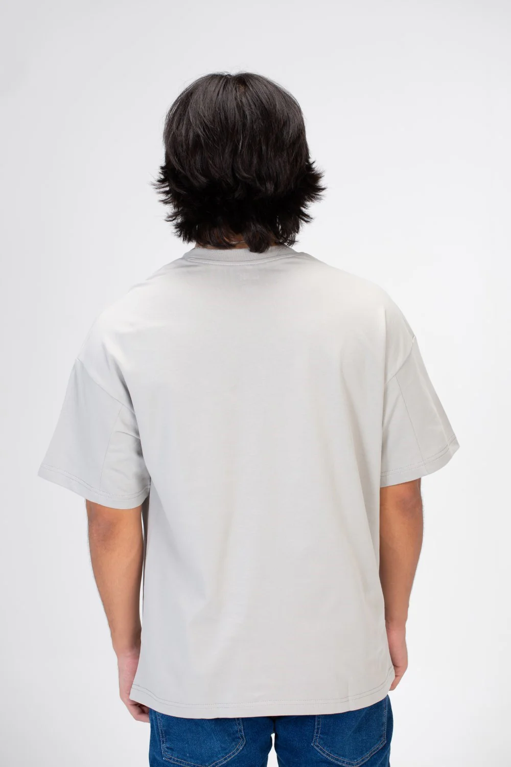 Men's Oversize Round Neck Printed T-shirt With Short Sleeves Single Lycra Material - Image 2