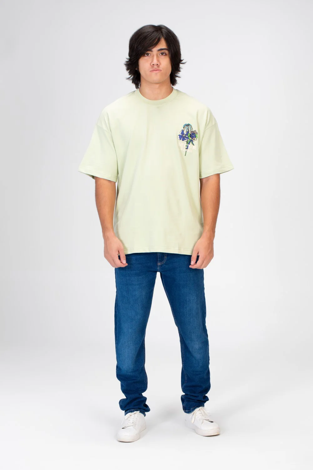 Men's Oversize Round Neck Printed T-shirt With Short Sleeves Single Lycra Material - Image 6