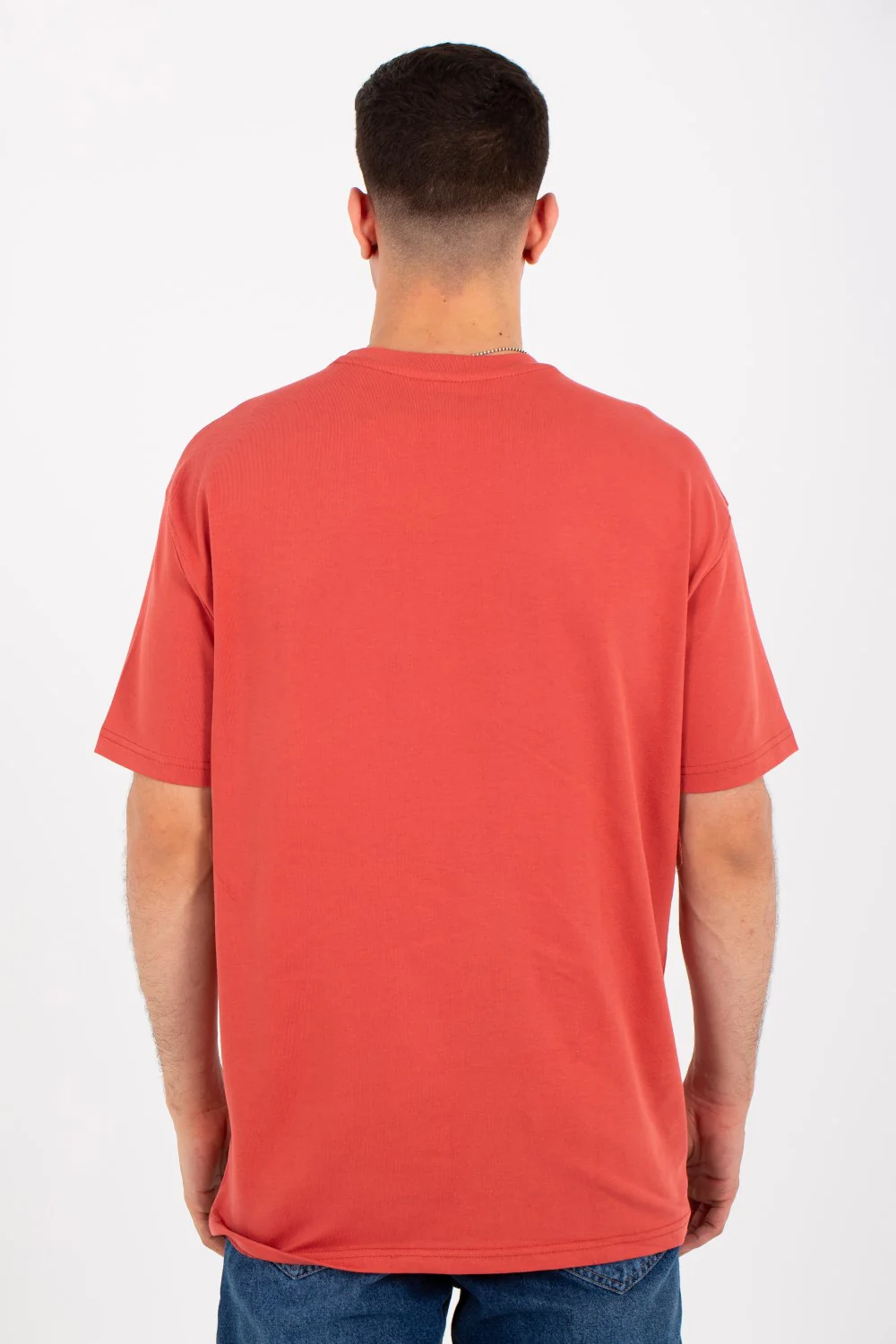 Mens Oversize Round T-shirt With Tomato Print On The Front - Image 5