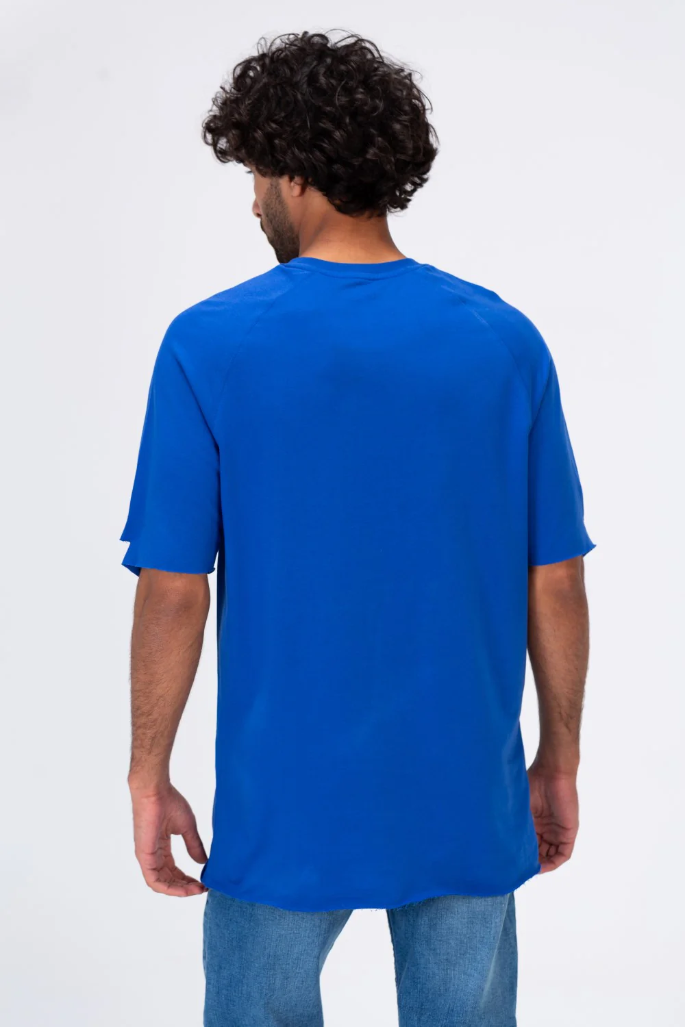 Mens Oversize Short Sleeved T-shirt Made Of Summer Melton Material - Image 2