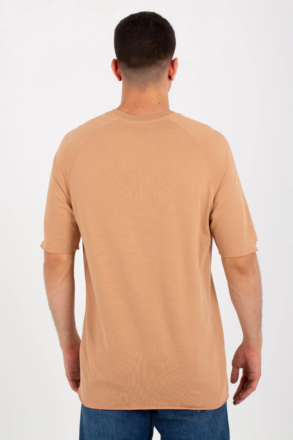 Mens Oversize Short Sleeved T-shirt Made Of Summer Melton Material - Image 5