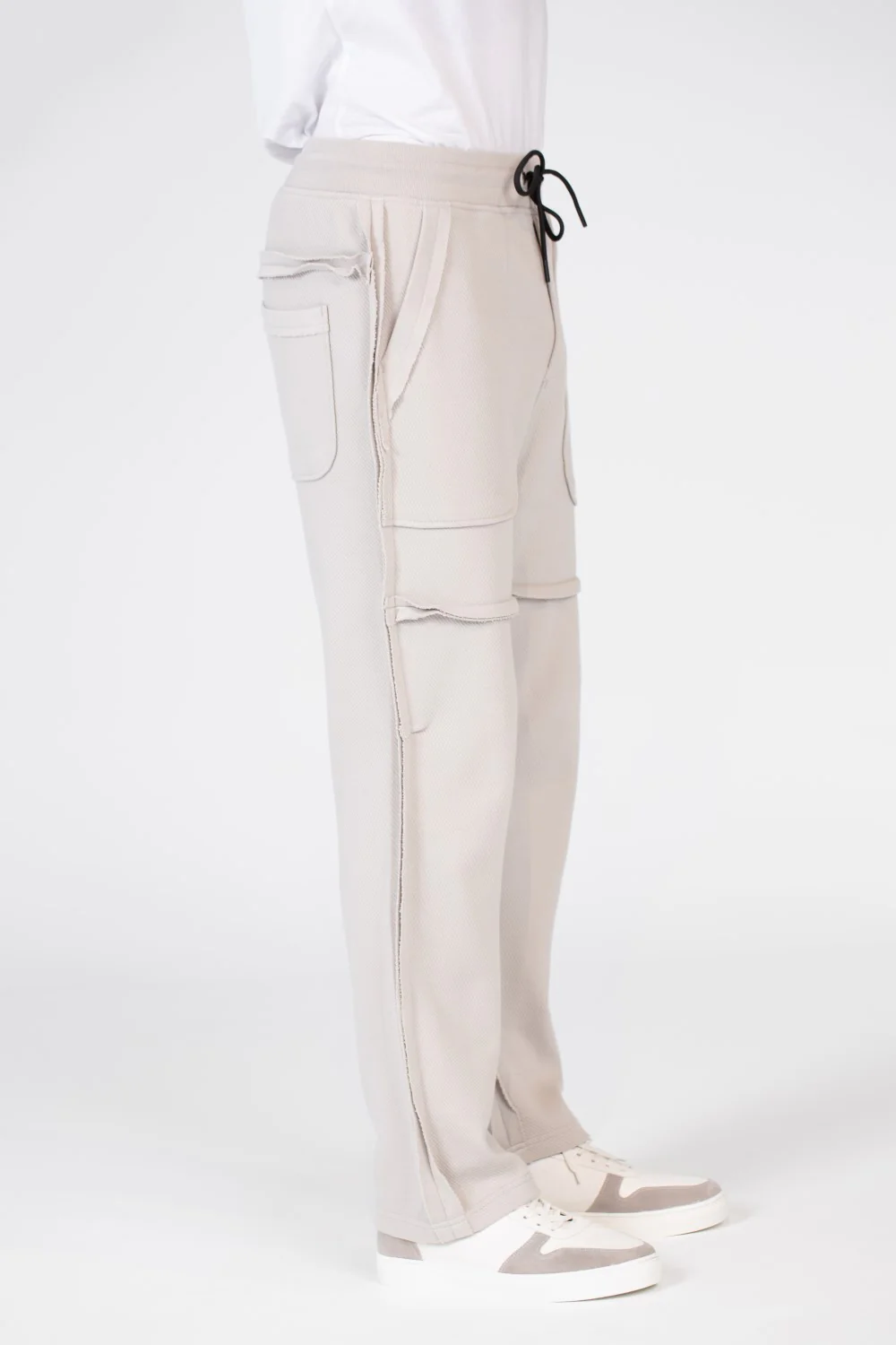 Men's Oversize Sweatpants With A Modern Fit In Melton Material - Image 11