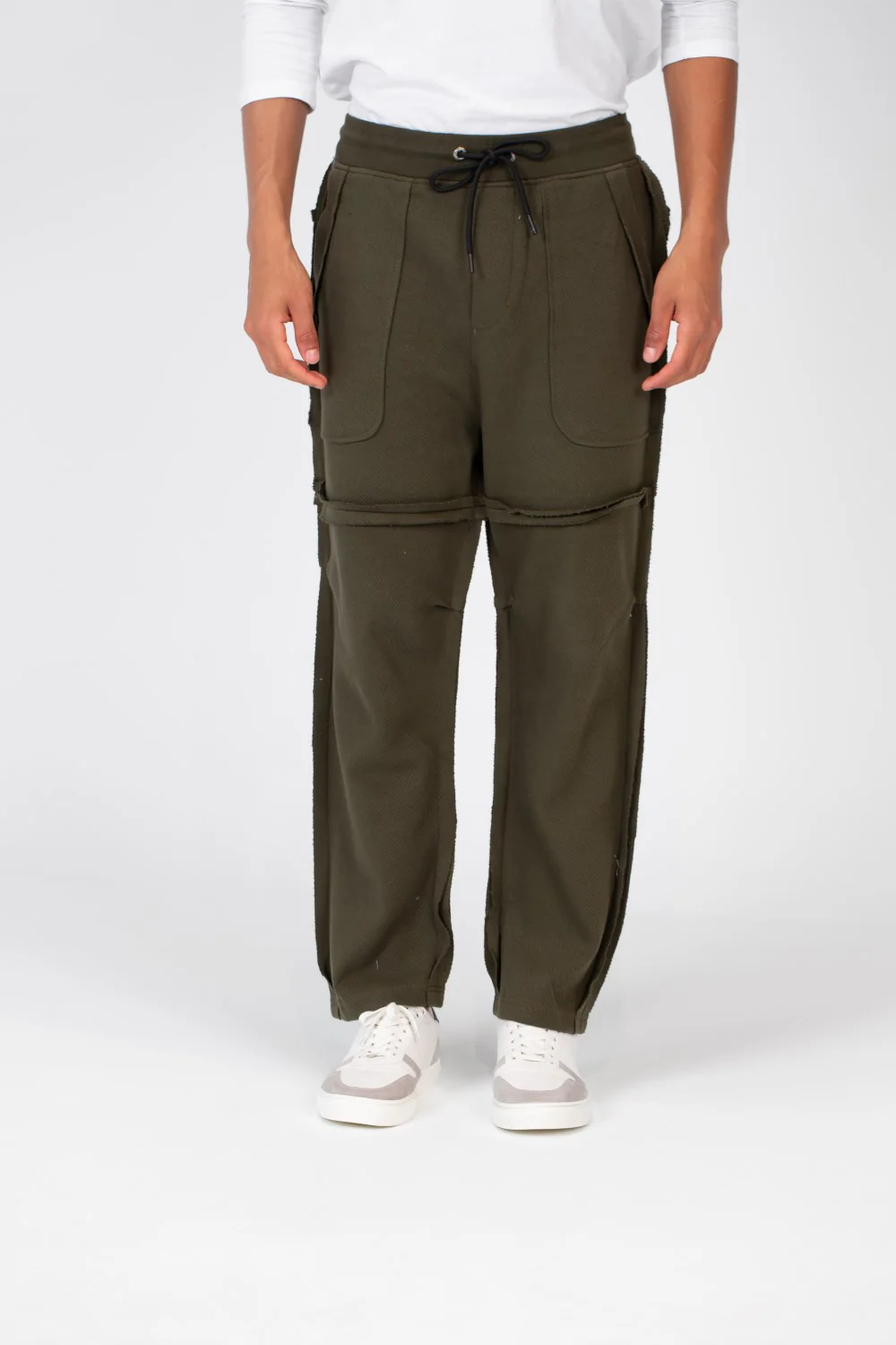 Men's Oversize Sweatpants With A Modern Fit In Melton Material - Image 23