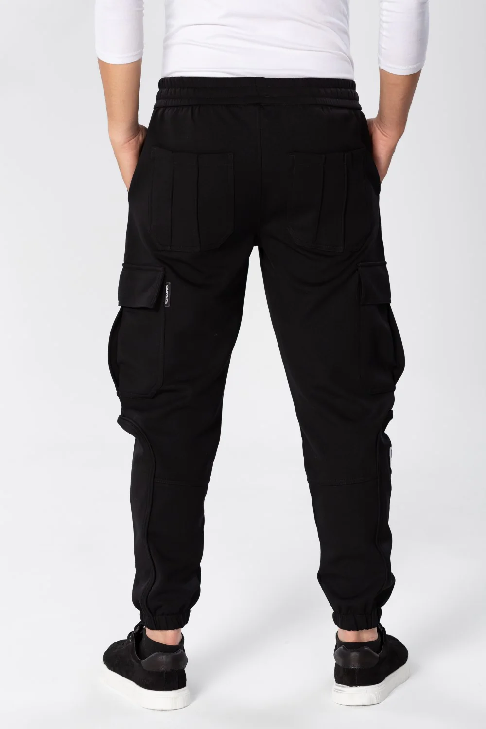 Men's Oversize Sweatpants With Side Pockets And An Elastic Band In The Middle - Image 2