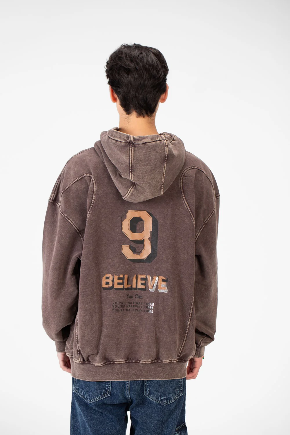 Men's Oversize Sweatshirt With A Modern Cut In Practical Material - Image 4