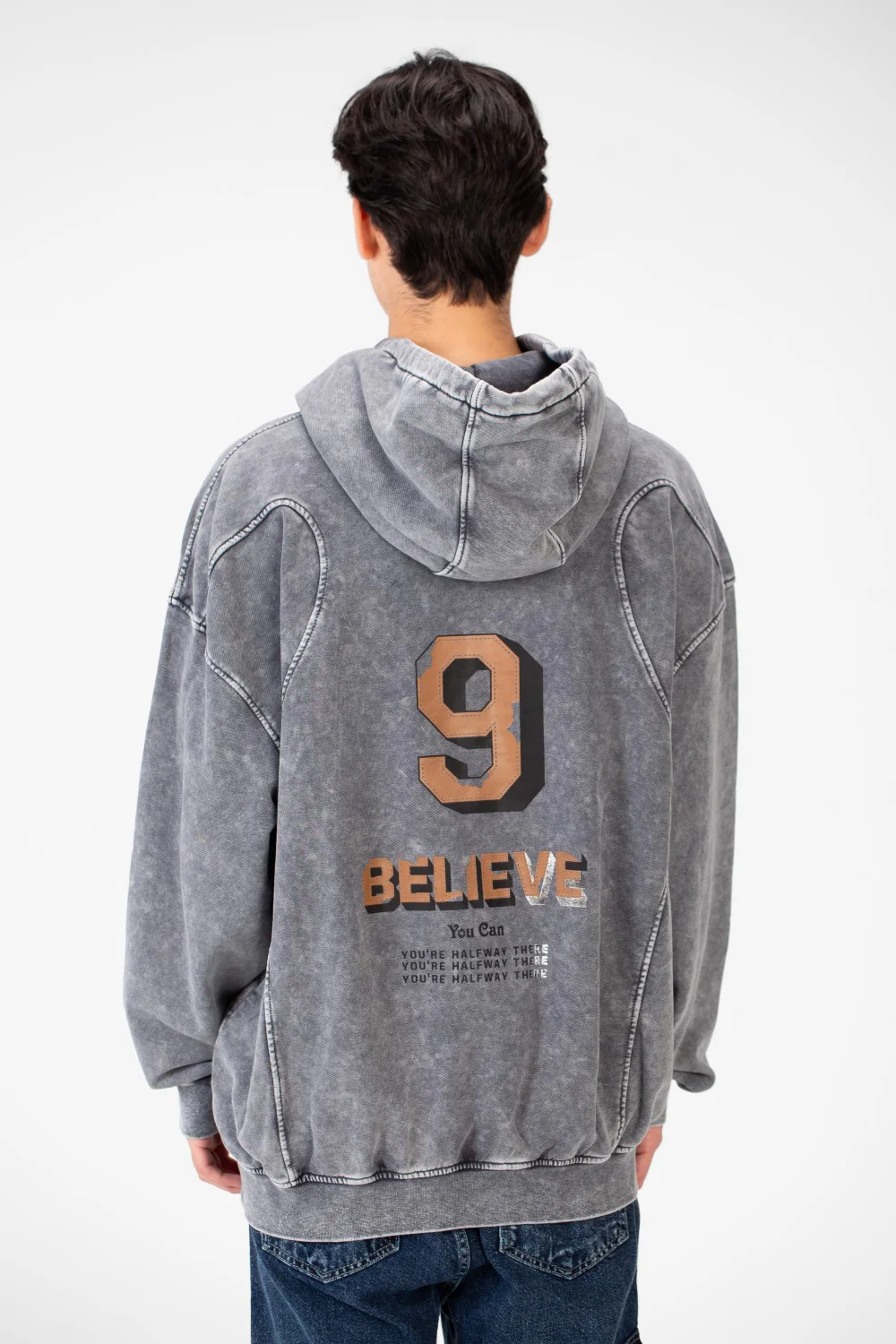 Men's Oversize Sweatshirt With A Modern Cut In Practical Material - Image 6