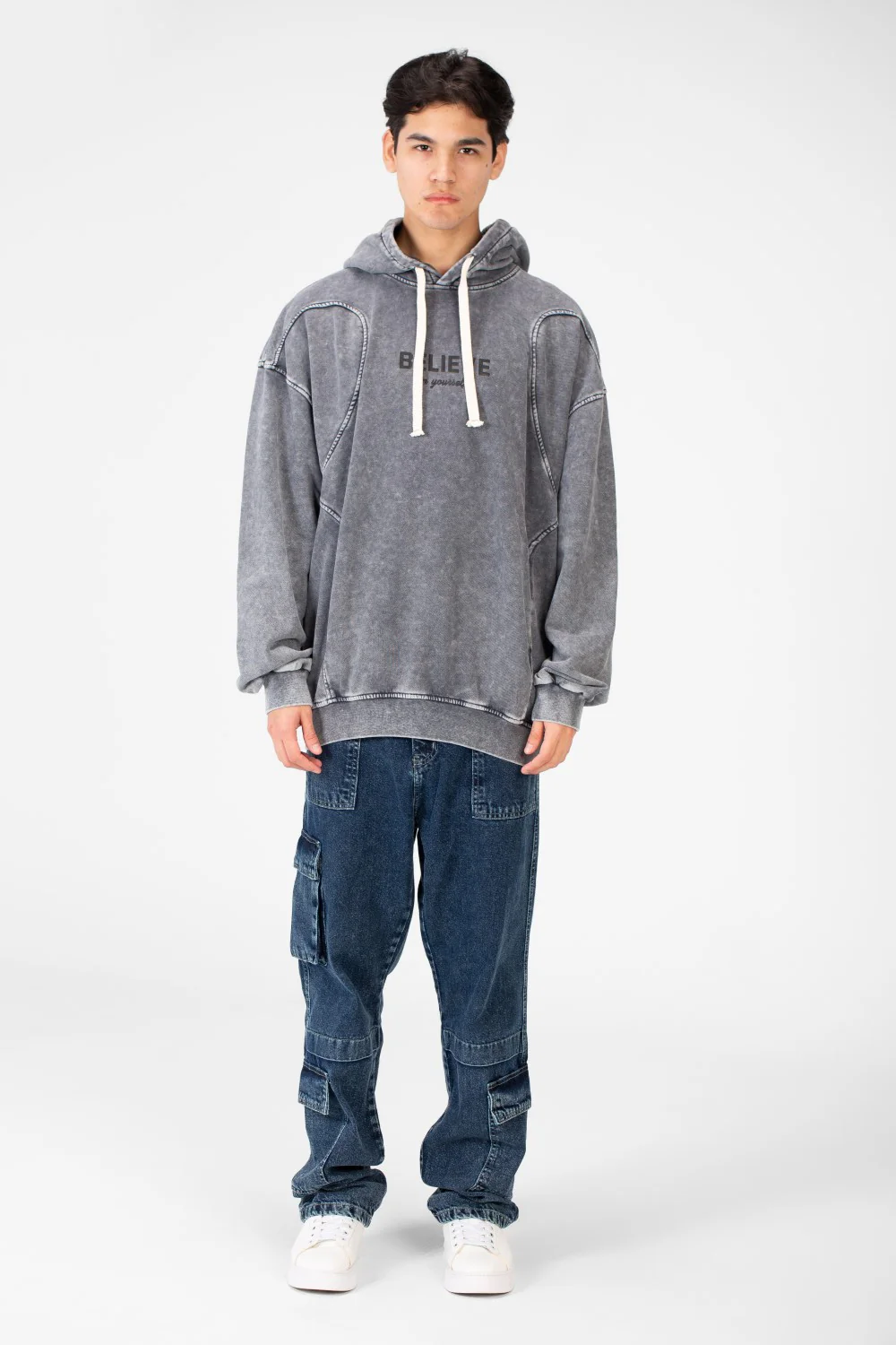 Men's Oversize Sweatshirt With A Modern Cut In Practical Material - Image 8