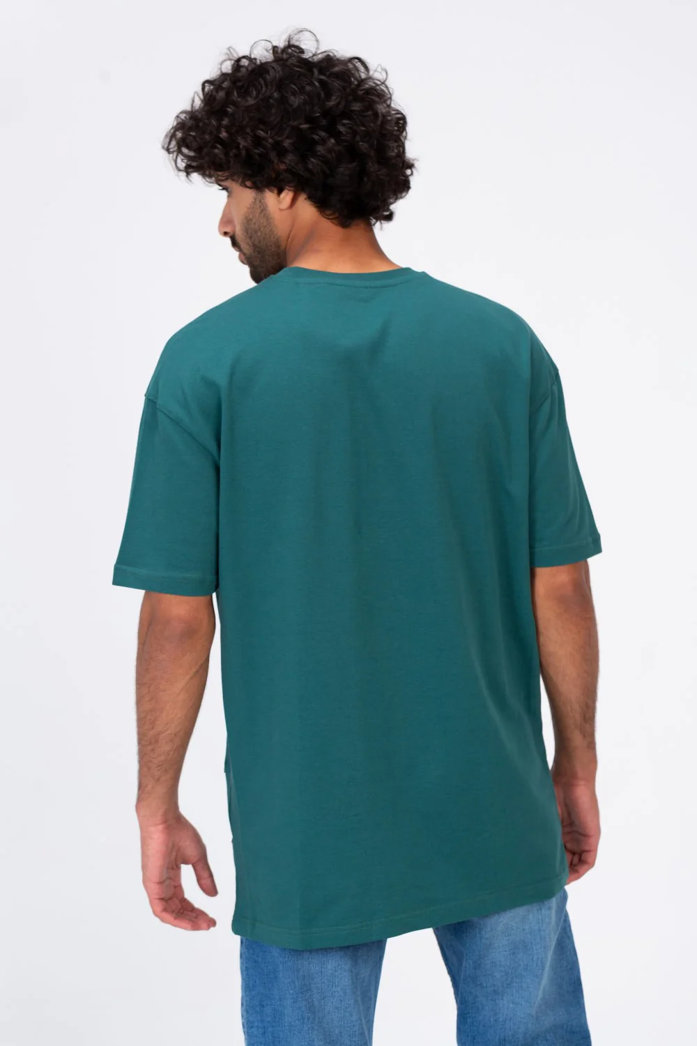 Mens Oversize T-shirt With Short Sleeves And A Round Neck - Image 5