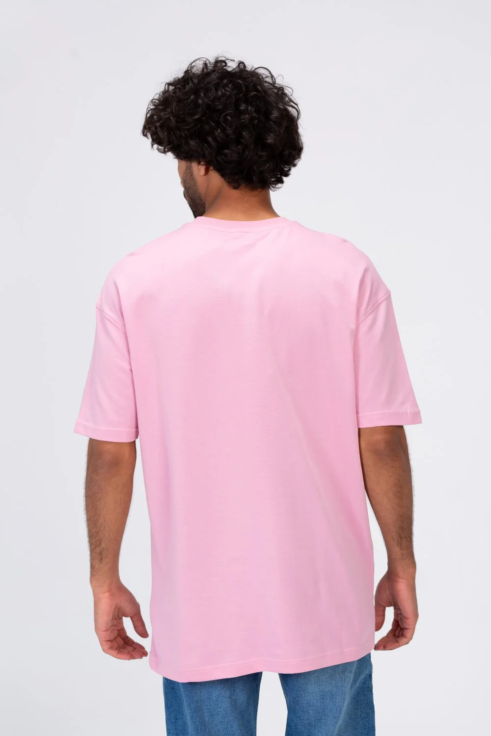 Mens Oversize T-shirt With Short Sleeves And A Round Neck - Image 8