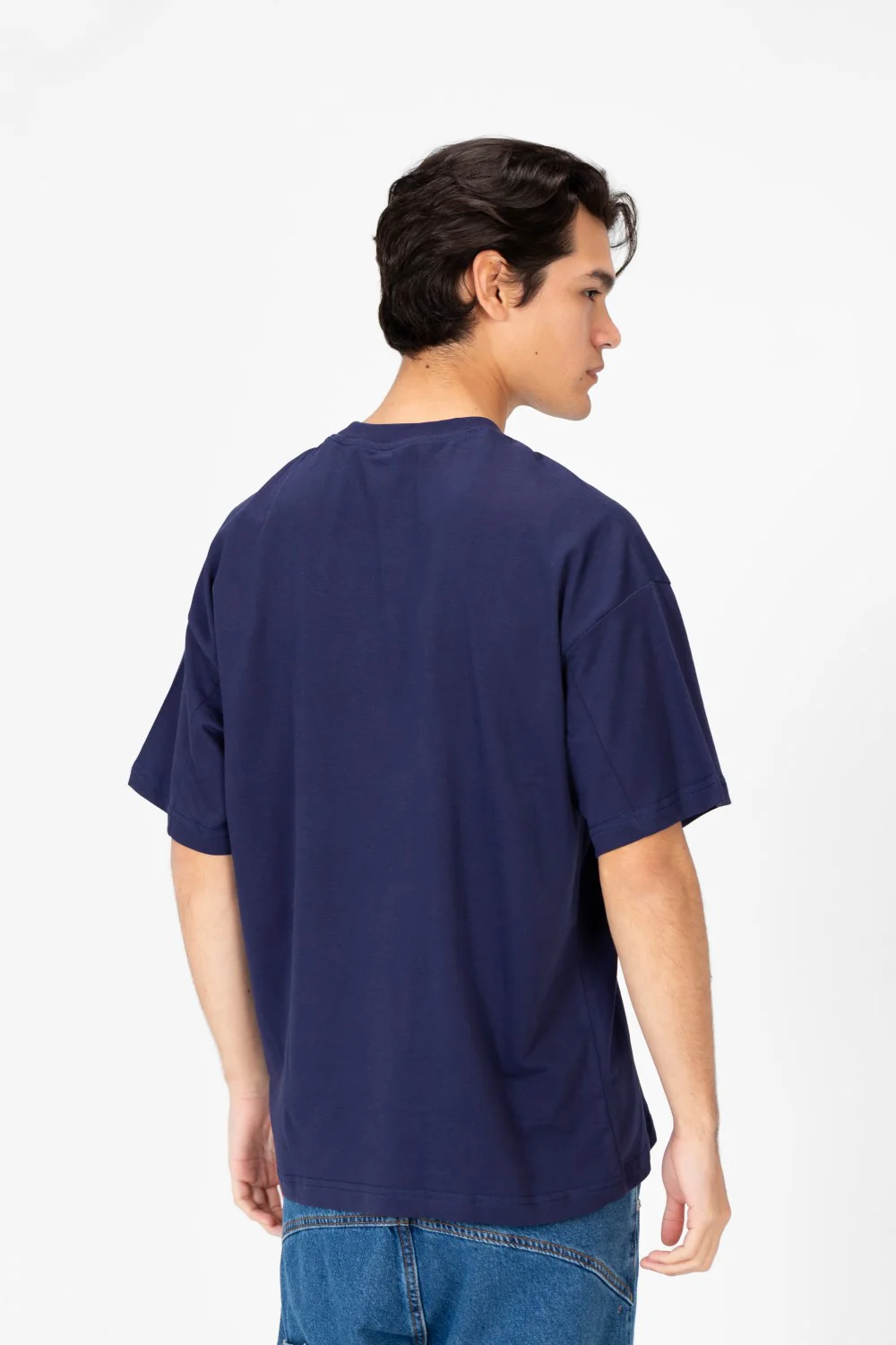 Men's Oversized Crew Neck Printed T-Shirt - Image 10