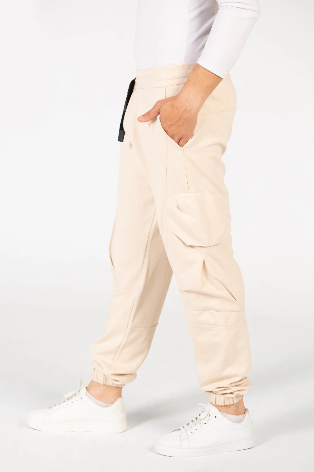 Men's Oversized Elastic Waistband Sweatpants - Image 4