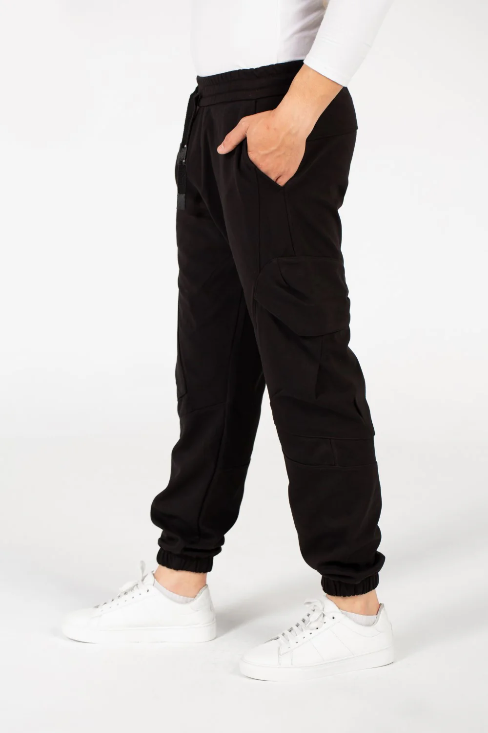 Men's Oversized Elastic Waistband Sweatpants - Image 8