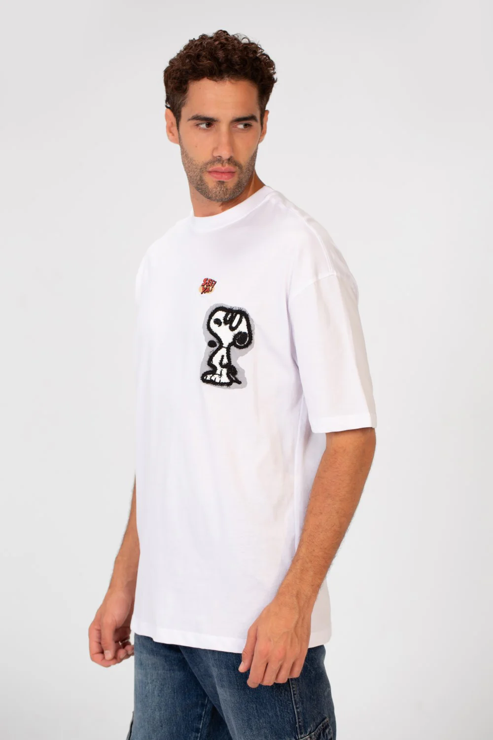 Men's Oversized Front Print Half Sleeve Round Neck Summer T-shirt - Image 11