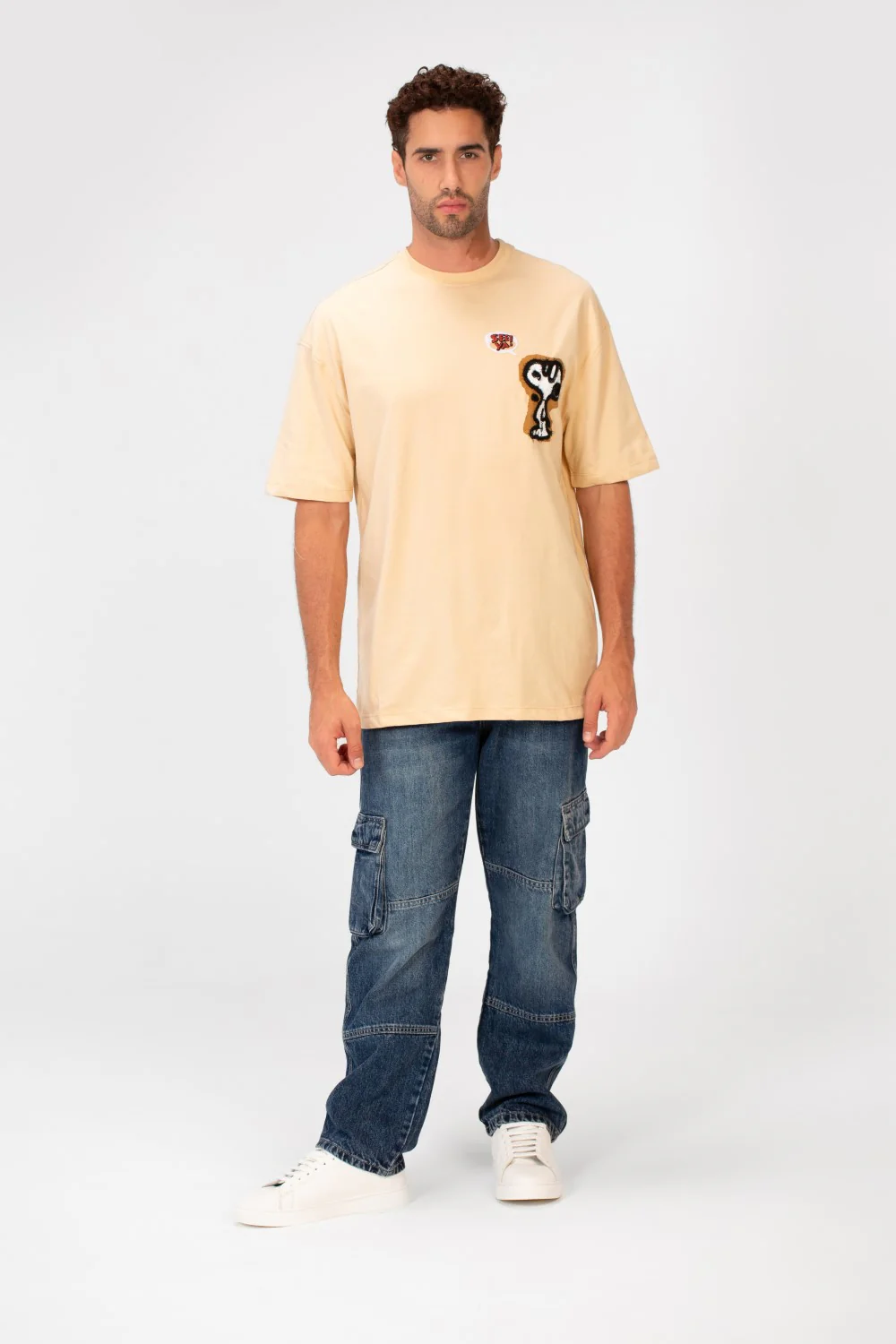 Men's Oversized Front Print Half Sleeve Round Neck Summer T-shirt - Image 4