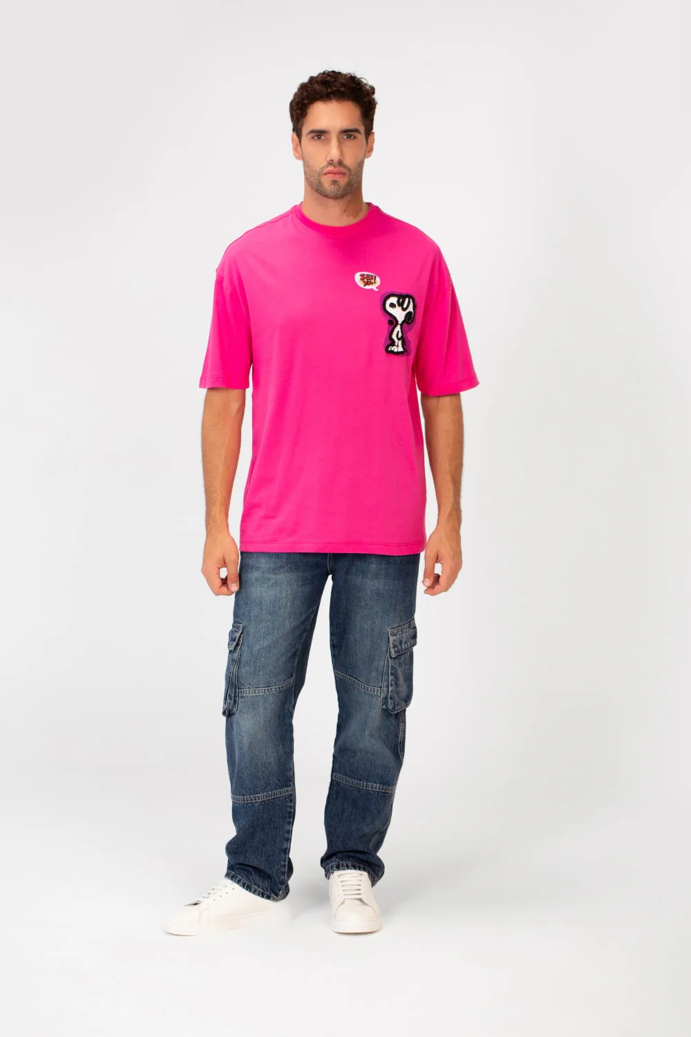 Men's Oversized Front Print Half Sleeve Round Neck Summer T-shirt - Image 8
