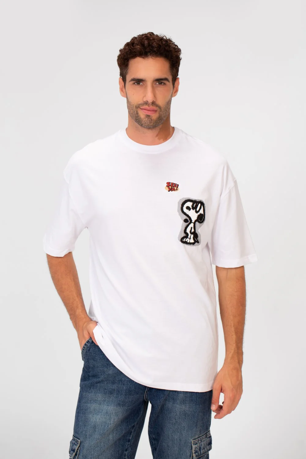 Men's Oversized Front Print Half Sleeve Round Neck Summer T-shirt - Image 9