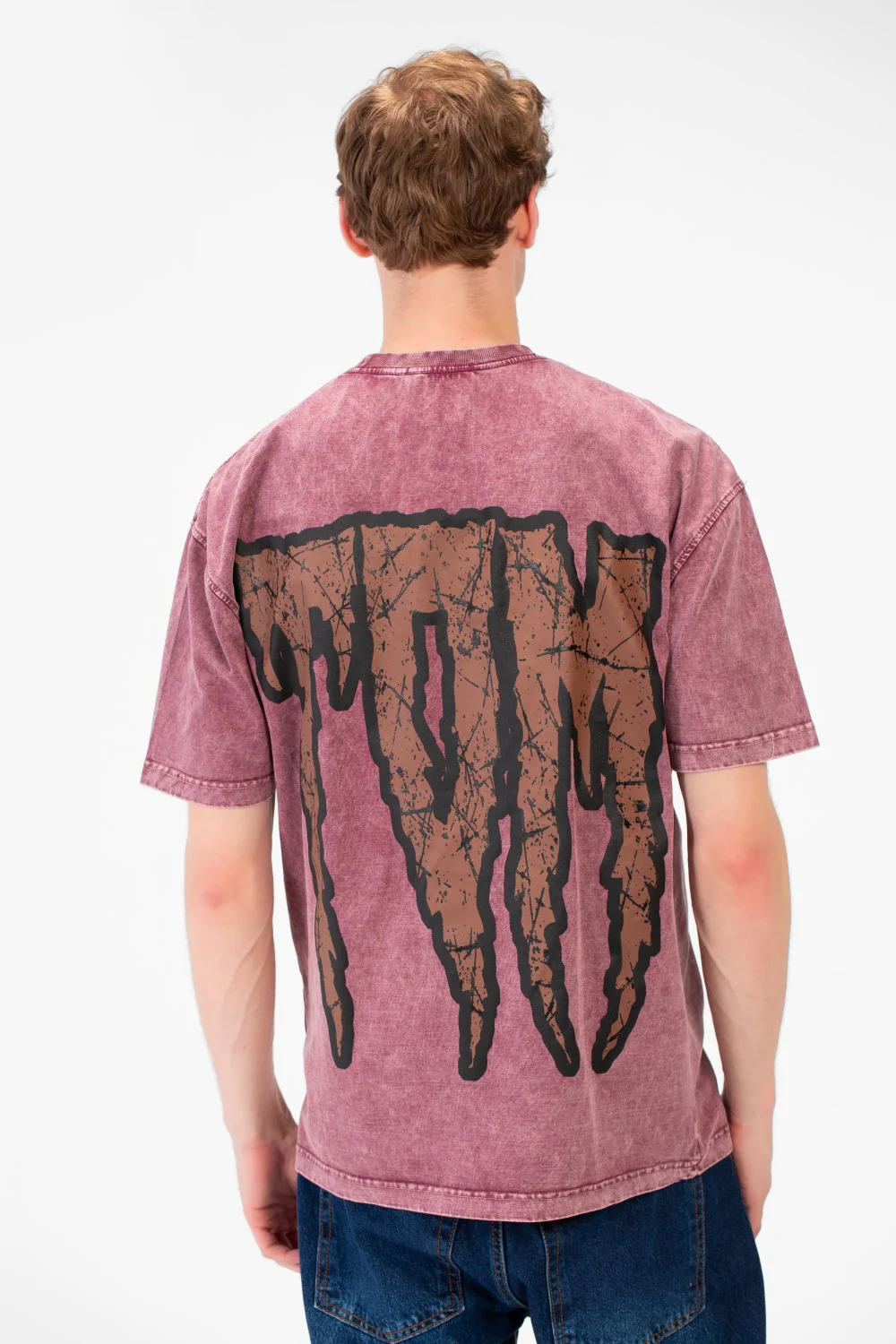 Men's Oversized Graphic Print Short Sleeve Crew Neck T-Shirt - Image 10