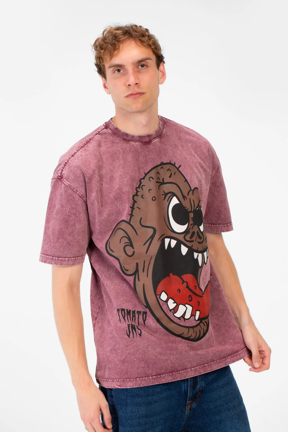 Men's Oversized Graphic Print Short Sleeve Crew Neck T-Shirt - Image 11