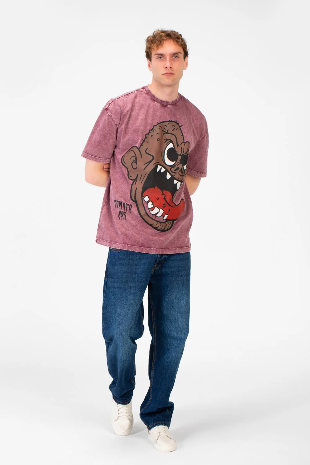 Men's Oversized Graphic Print Short Sleeve Crew Neck T-Shirt - Image 12