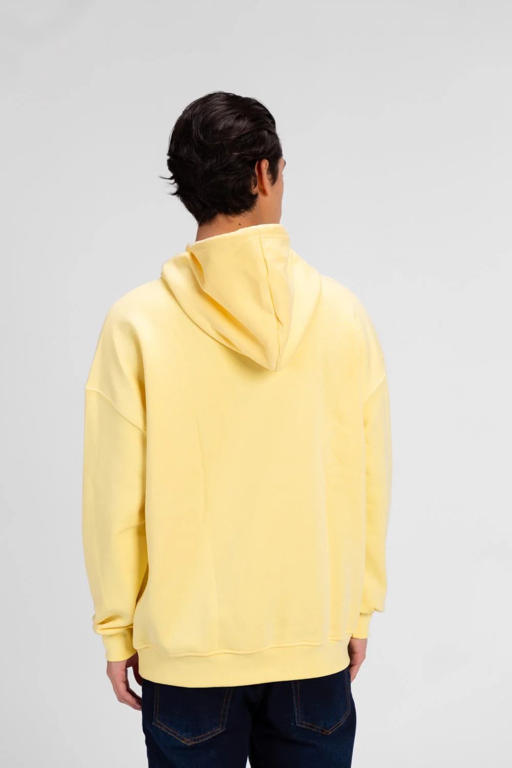 Men's Oversized Hood Sweatshirt With Front Print - Image 10