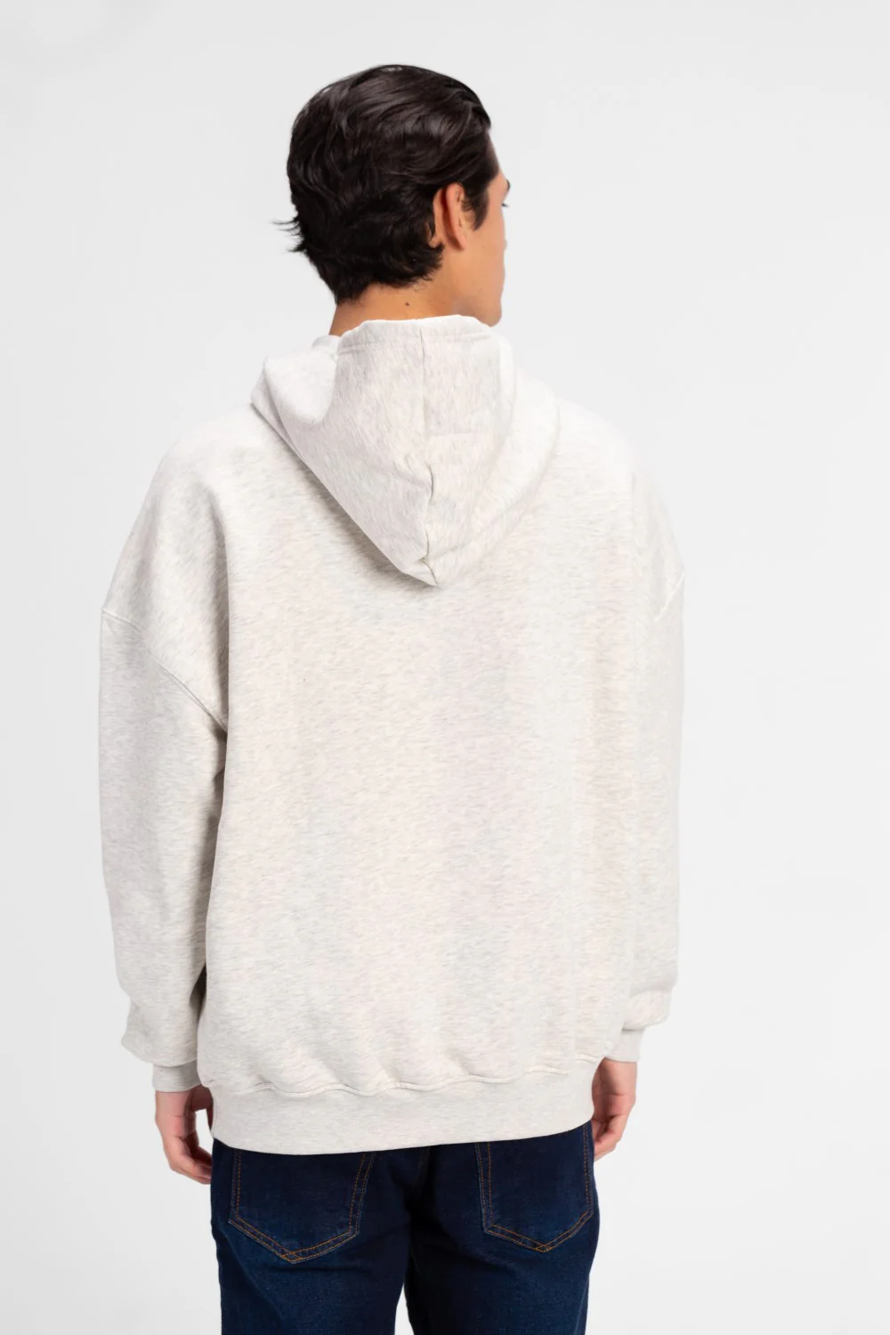 Men's Oversized Hood Sweatshirt With Front Print - Image 6