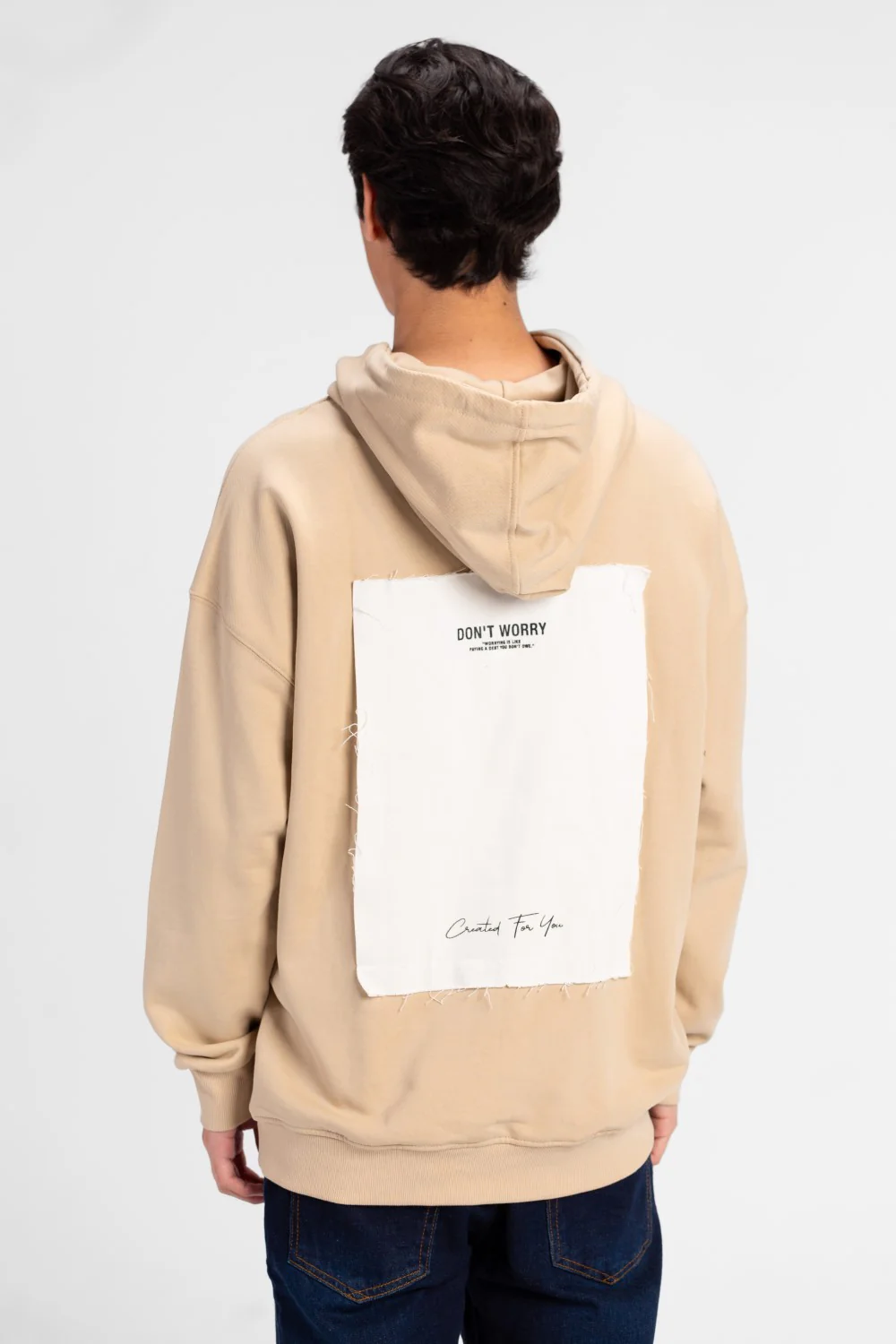 Men's Oversized Hood Sweatshirt With Kangaroo Pocket - Image 2