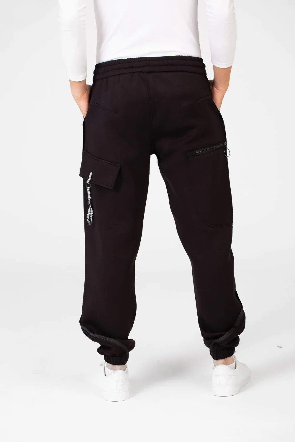 Men's Oversized Jogger Sweatpants With Unique Back Pockets - Image 2