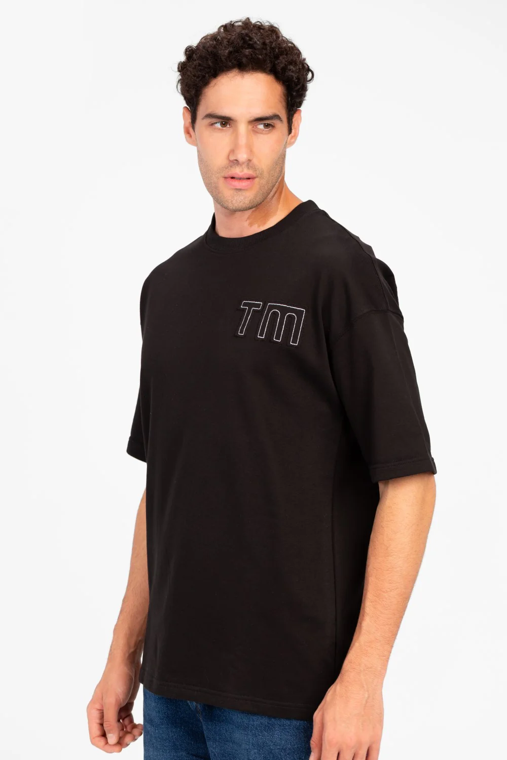 Men's Oversized Melton Short Sleeve T-Shirt - Image 7