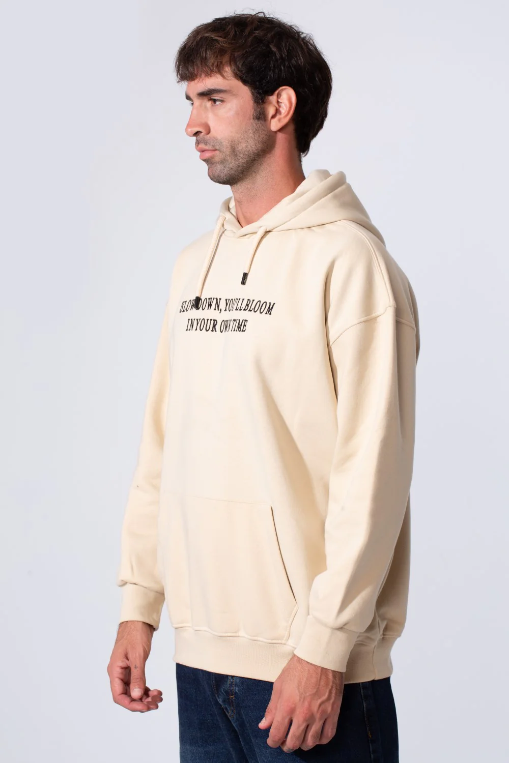 Men's Oversized Milton Printed Hoodie Sweatshirt With Front Pocket - Image 3