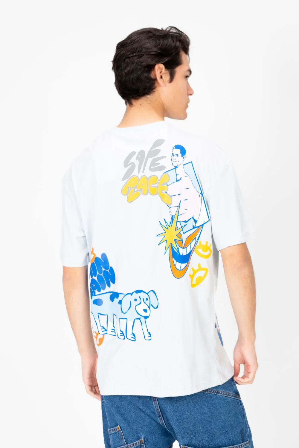 Men's Oversized Printed Crew Neck T-Shirt - Image 6