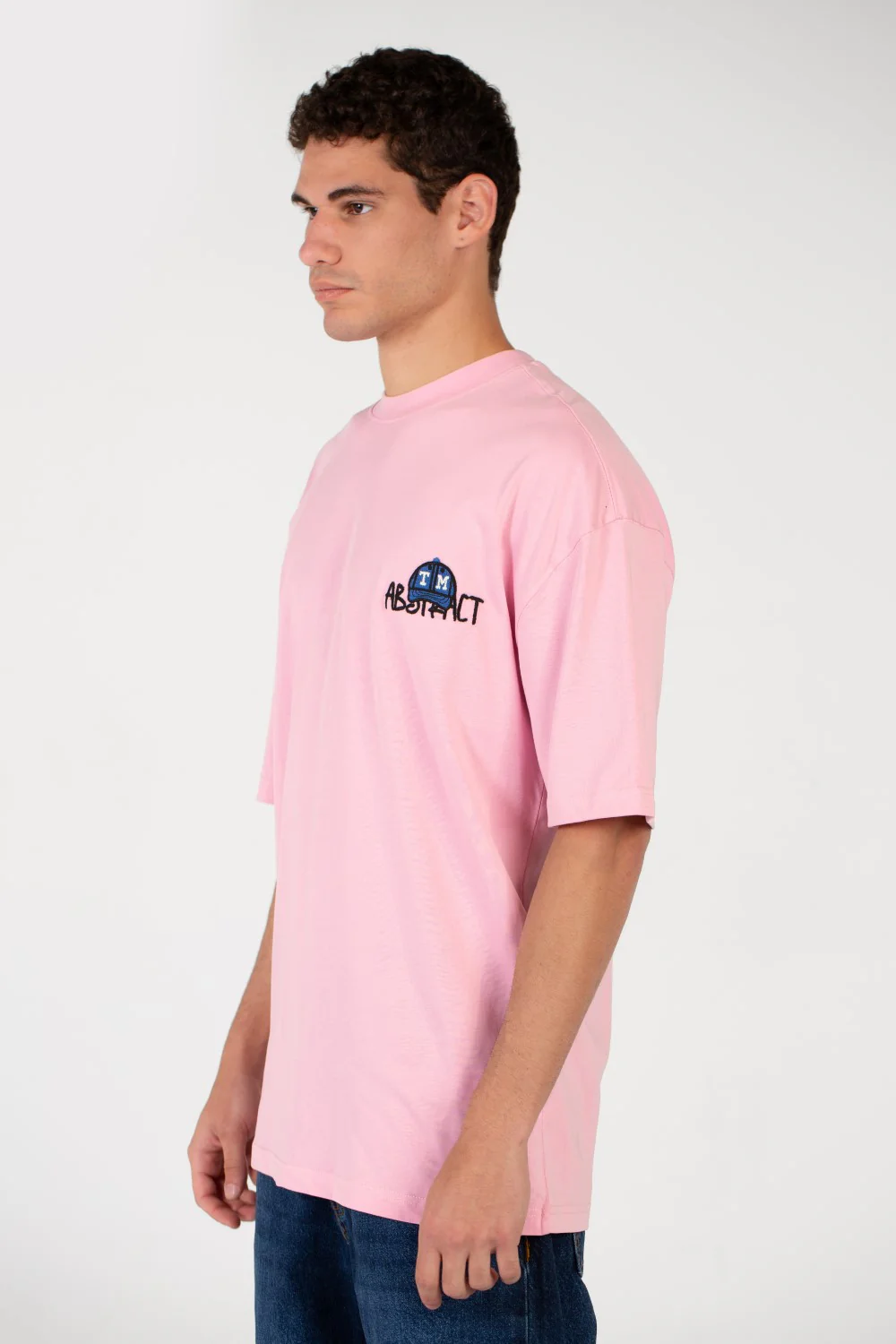 Men's Oversized Printed Round Neck T-Shirt - Image 3