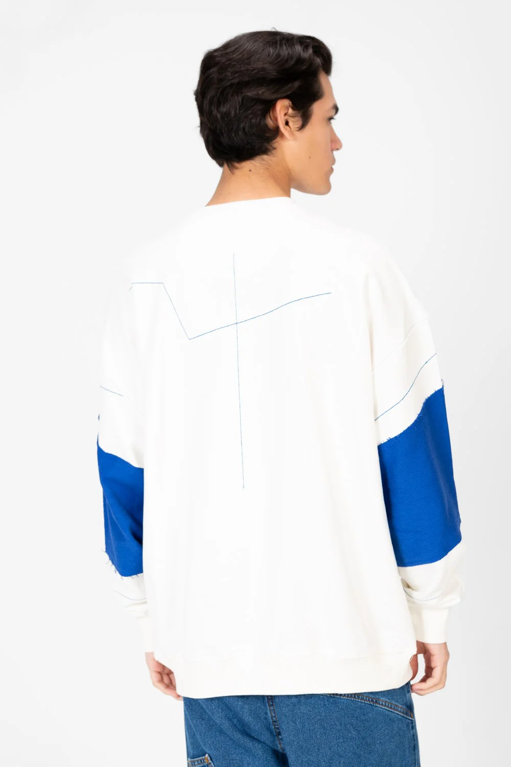 Men's Oversized Printed Round Sweatshirt - Image 2