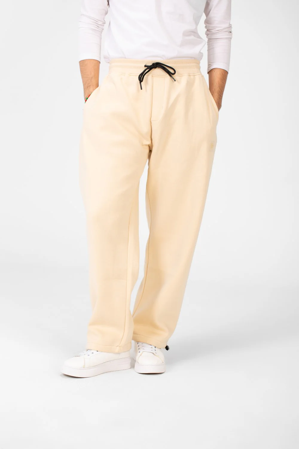 Men's Oversized Sweatpants With Drawstring Waist And Pockets