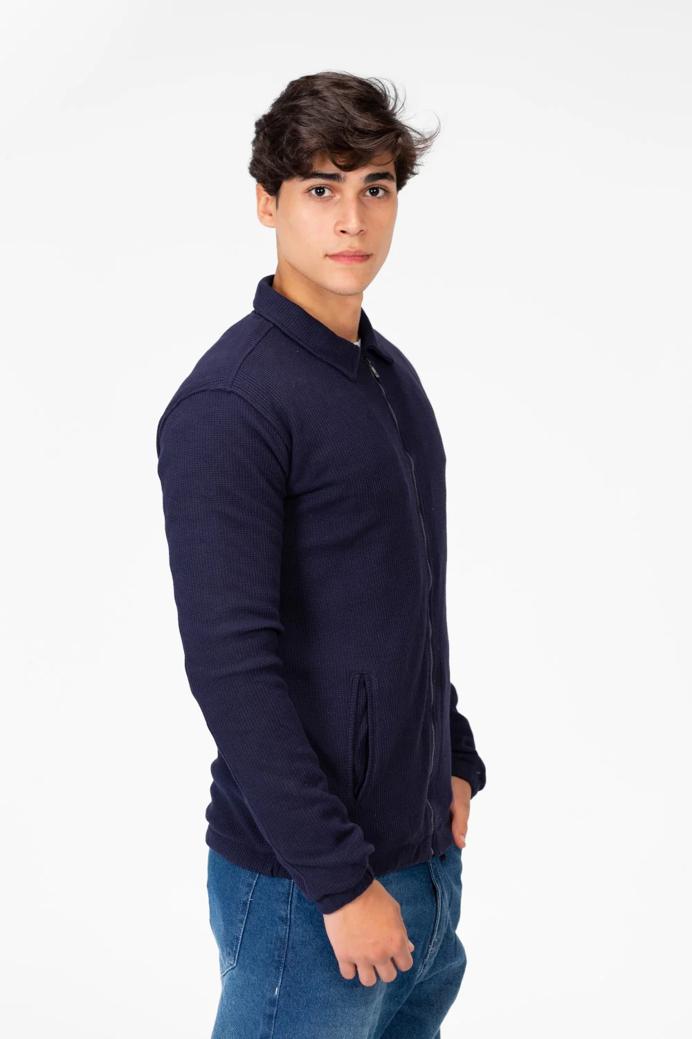 Men's Padded Jacket With Full Zippers And Pockets - Image 11