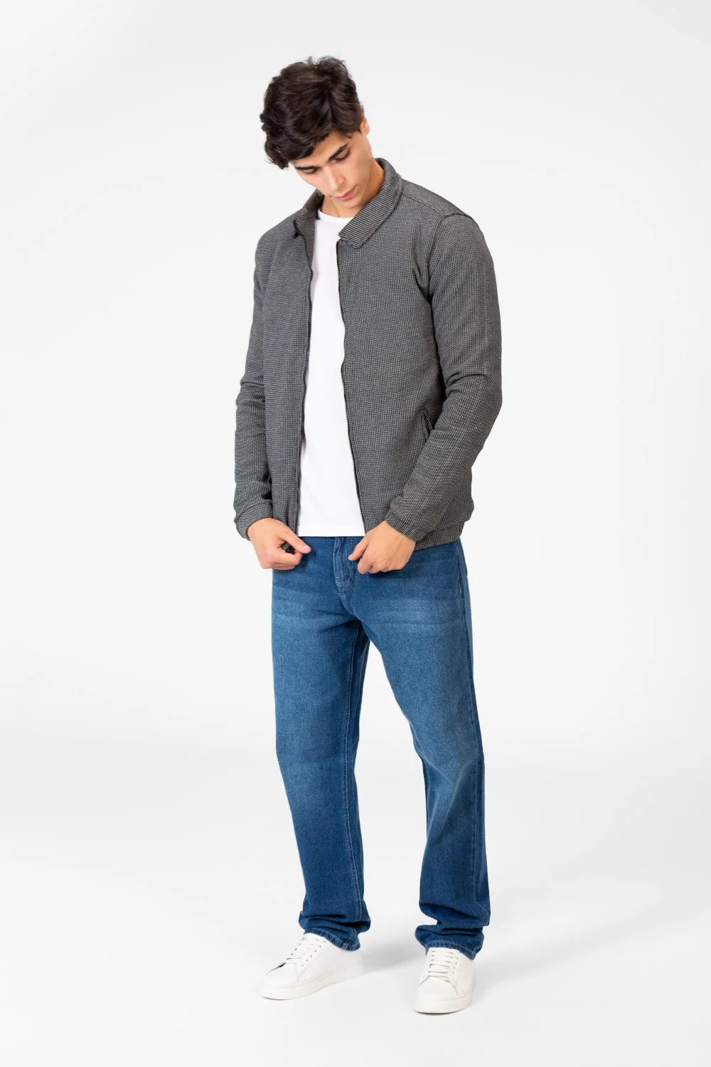 Men's Padded Jacket With Full Zippers And Pockets - Image 4