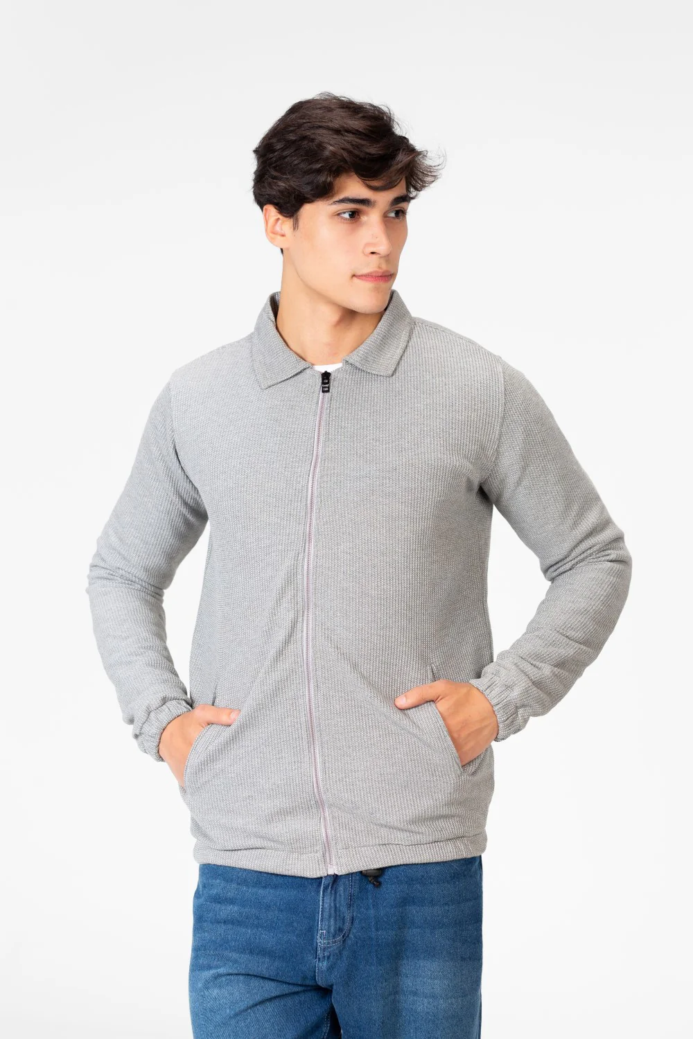 Men's Padded Jacket With Full Zippers And Pockets - Image 5