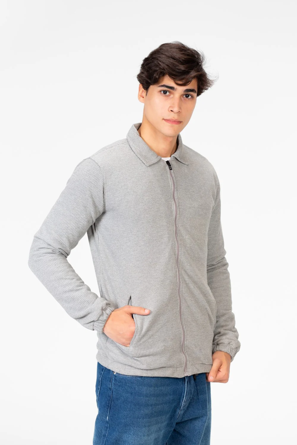 Men's Padded Jacket With Full Zippers And Pockets - Image 7