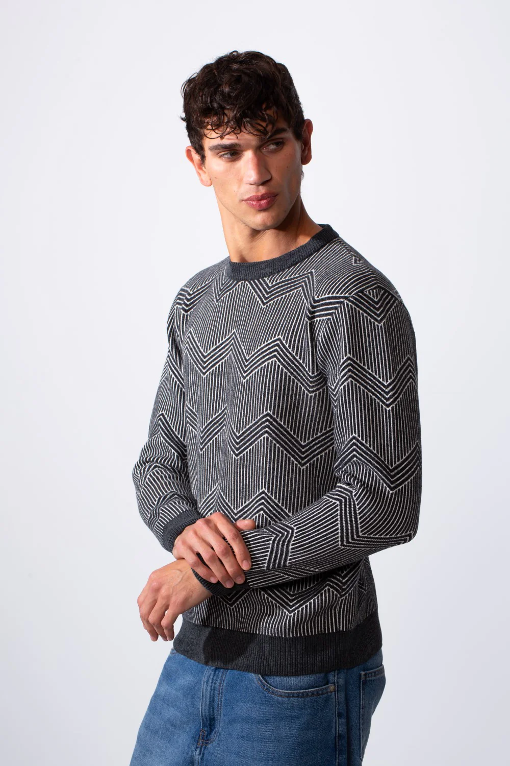 Men's Patterned Slim Fit Premium Quality Pullover Sweater - Image 8