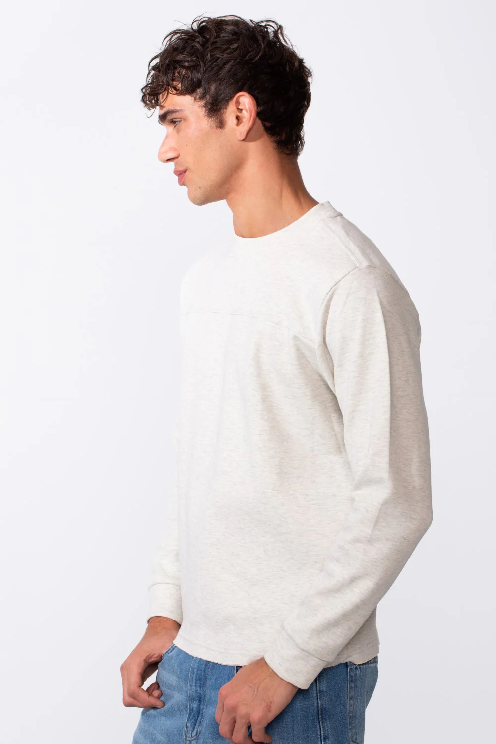 Men's Plain Essential Round Neck Slim Fit Sweatshirt - Image 12