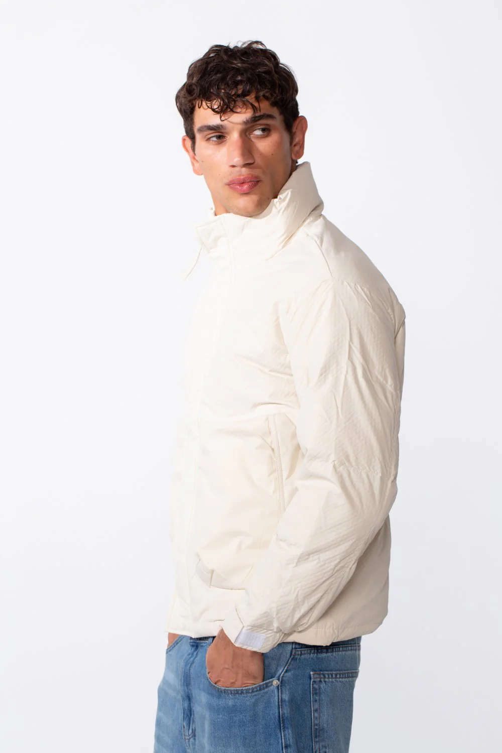 Men's Plain Long Sleeve Waterproof Zipper Jacket - Image 4