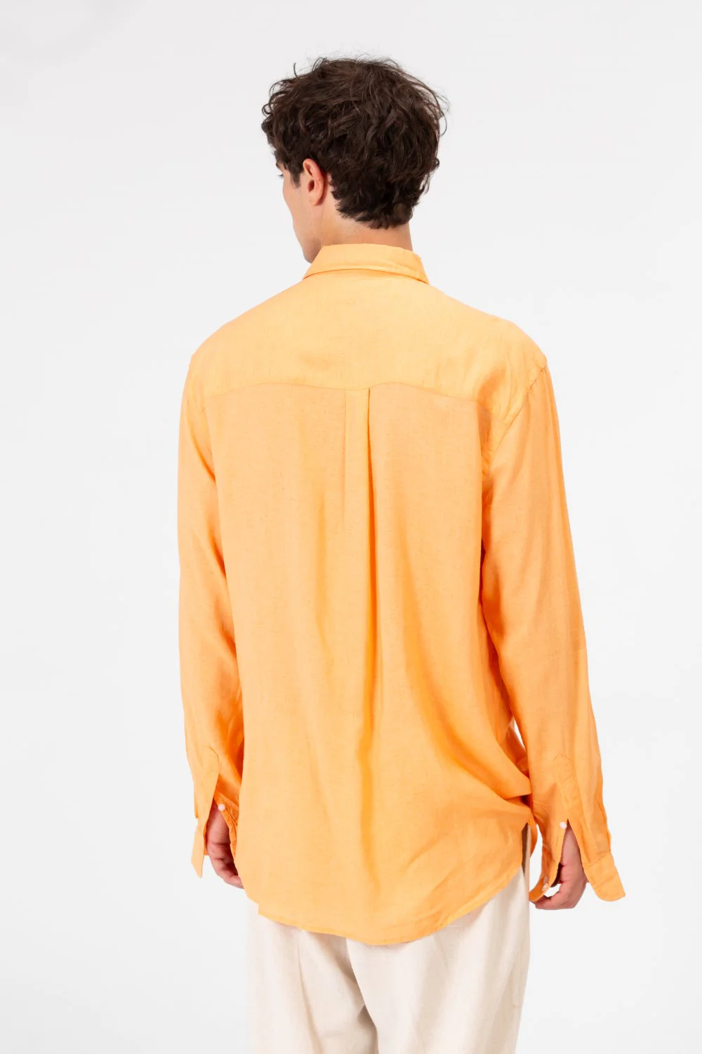Men's Plain Regular Fit Long Sleeved Shirt In Practical Fabric And Modern Colors - Image 14