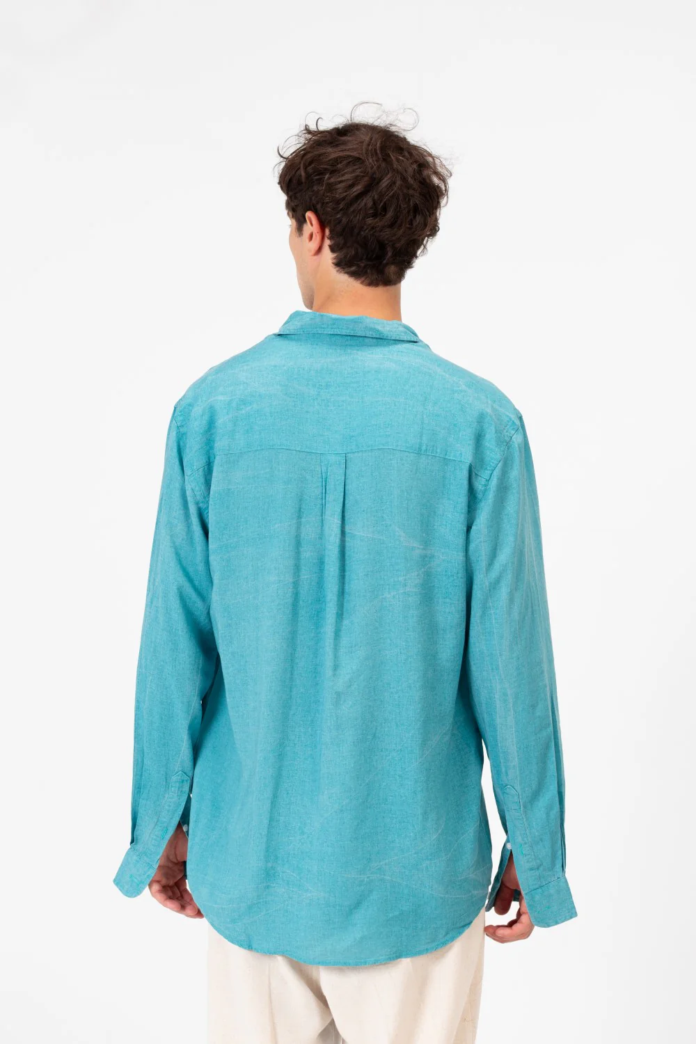 Men's Plain Regular Fit Long Sleeved Shirt In Practical Fabric And Modern Colors - Image 18