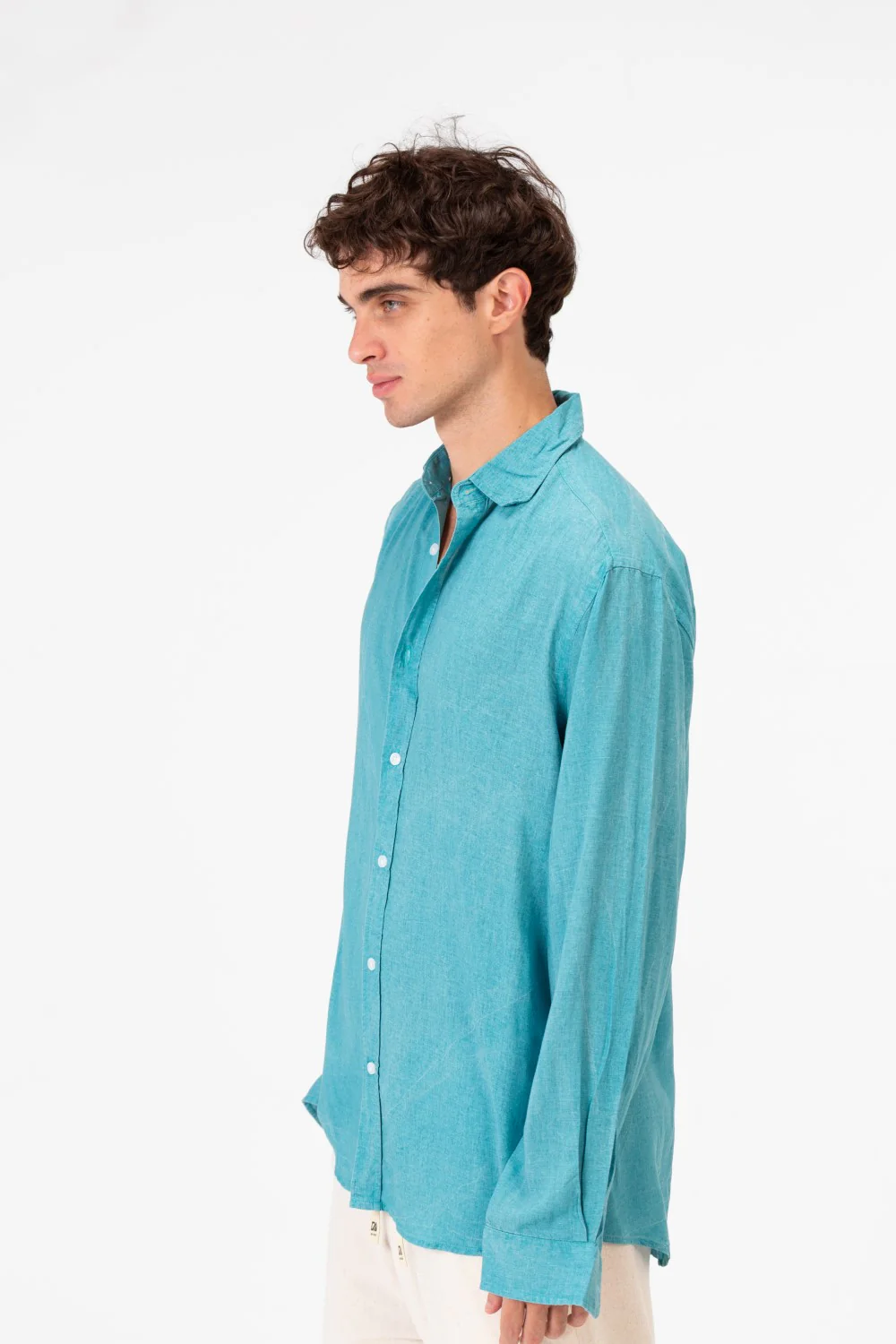 Men's Plain Regular Fit Long Sleeved Shirt In Practical Fabric And Modern Colors - Image 19