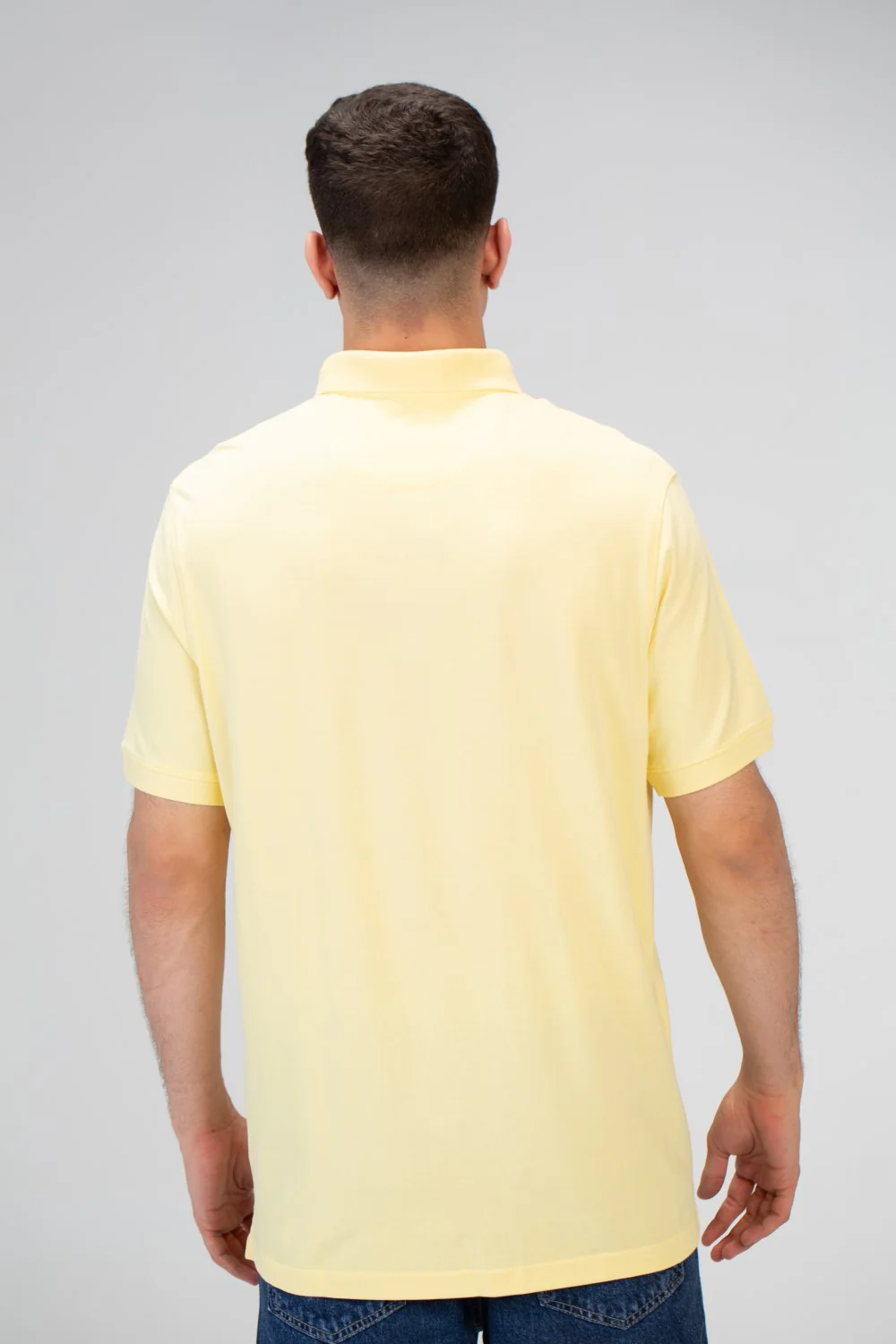 Mens Plain Slim Fit Short Sleeve Polo T-Shirt - Image 11