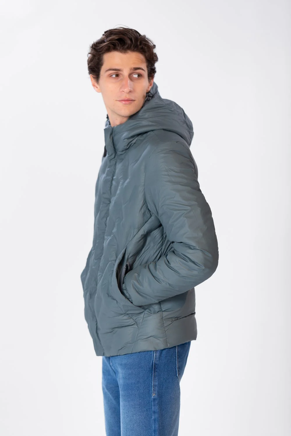 Men's Plain Waterproof Jacket With Zippers And Pockets - Image 7