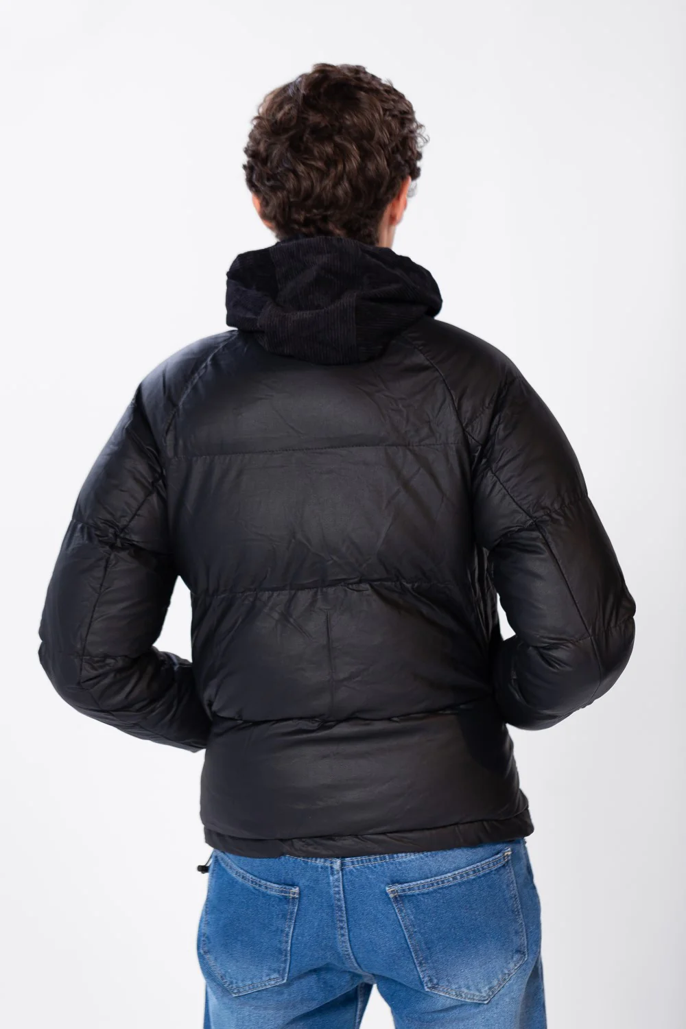 Men's Plain Waterproof Puffer Jacket With Pockets And Zippers - Image 6
